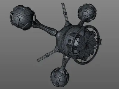 Shutter Drone 3D model