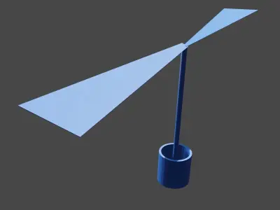 Spinning Helicopter Printed model 3D print model