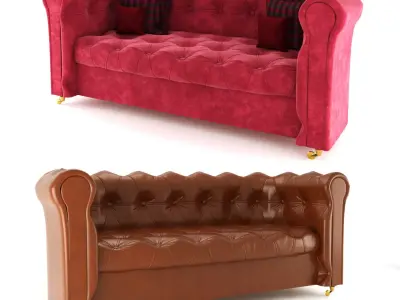Chesterfield sofa Free 3D model