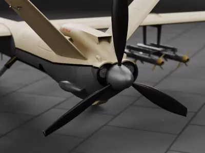 HESA Shahed-129 UCAV - The IRANIAN PREDATOR Low-poly 3D model