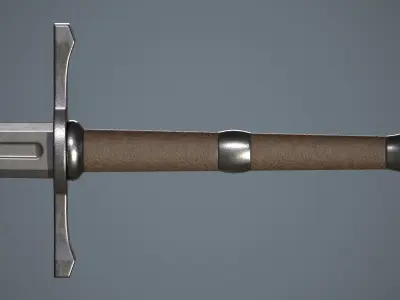 Two-handed swords Low-poly 3D model