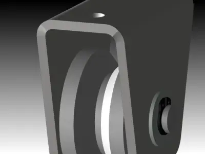 Castor wheel Free 3D model