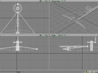 Crossbow - Medieval Type 3 3D model