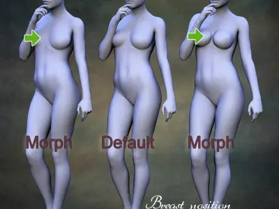 Creation Kit for Genesis 8 Female Low-poly 3D model