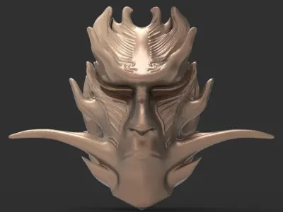 African shaman mask 3 3D model