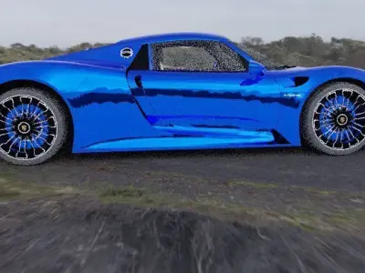 porsche 918 spyder Free low-poly 3D model