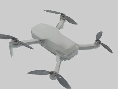 Low Poly Drone DJi Mavic mini Low-poly 3D model