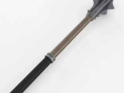 Flanged Mace 3D model