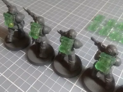 Sci-Fi Hard Infantry Backpack Free 3D print model