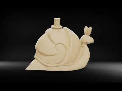 Business snail 3D model