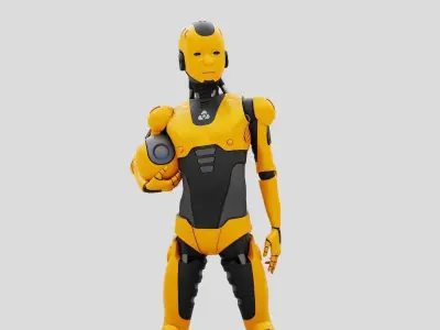 CHILD BOT  RIGGED 3D model