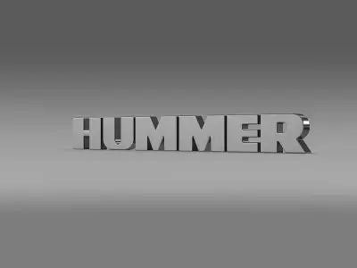 Hummer logo 3D model