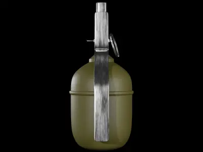 RGD-5 Grenade - made in Blender Low-poly 3D model