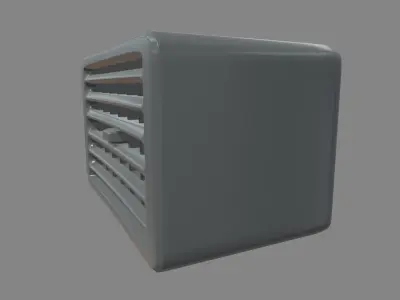 Car Air Conditioning Low-poly 3D model