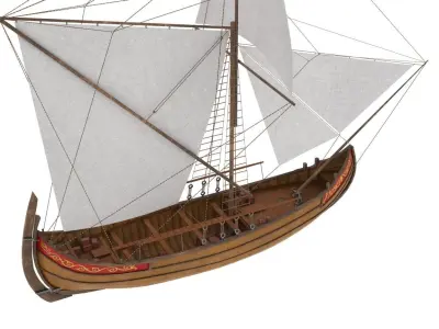 Cargo Ship Low-poly 3D model