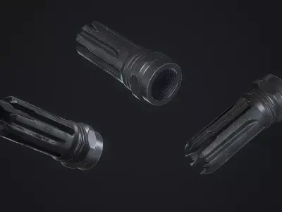 Muzzle Brake Strike Industries Venom Low-poly 3D model
