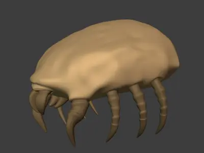 Dust Mite Low-poly 3D model