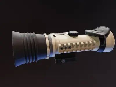 Nova A600 Night Vision Scope Low-poly 3D model
