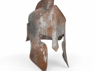 Spartan Helmet Game Ready 3D model