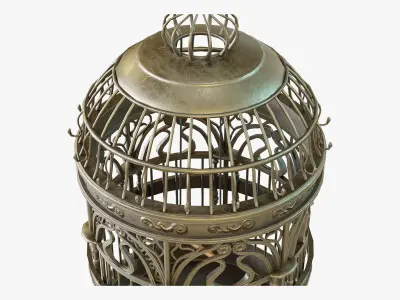 Birdcage Classic Victorian Low-poly 3D model