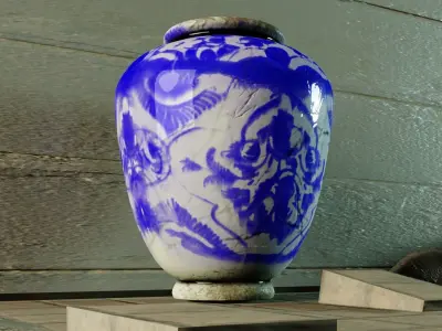 Middle Eastern Pot 3D model