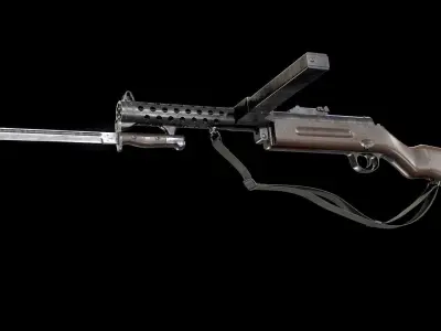 Schmeisser MP-28 Rifle AAA Game Ready Weapon FPS Asset Low-poly 3D model