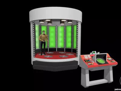 Star Trek TOS Transporter Diorama for action figures 3D print model