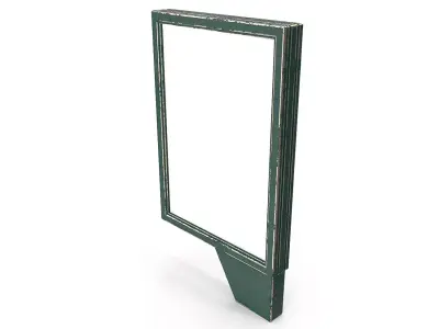 Street Advertising Billboard 06 Low-poly 3D model