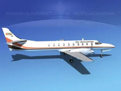 Swearingen SA226 Metroliner Air Wisconsin 3D model