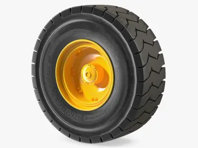 Wheel CAT 775 Water Truck 3D model