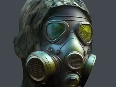 Helmet 3d model military combat Military Low-poly Low-poly 3D model 97
