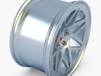 Vossen LC-109T 19 wheel silver 3D model