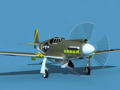 North American A-36A Apache V03 USAAF 3D model