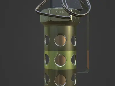 M84 Stun Grenade Free low-poly 3D model