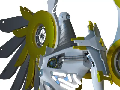 Robot Angel 3D model