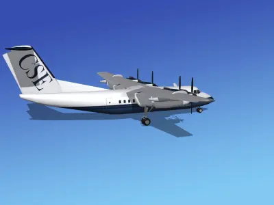 Dehavilland DHC-7 Charter Southeast 3D model