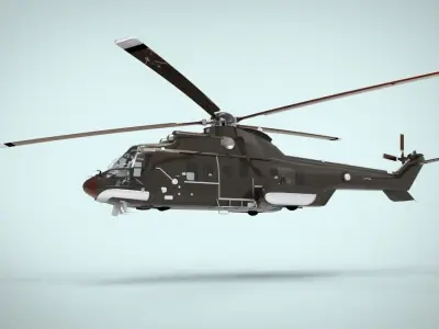 Airbus Helicopters H225 Super Puma 3D model