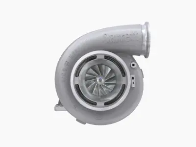 Garrett GTX4720R 88mm turbocharger Low-poly 3D model