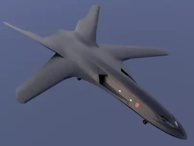 X Black Bird Low-poly 3D model