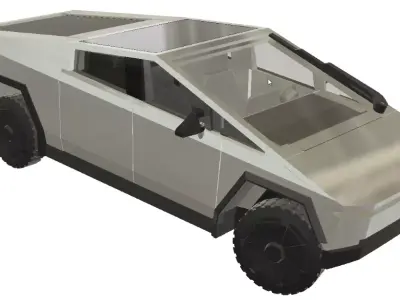 tesla cybertruck 3D print model