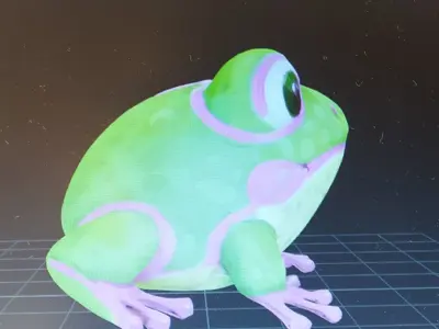 frog plush 3D model