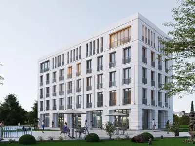 Luxury apartment Low-poly 3D model