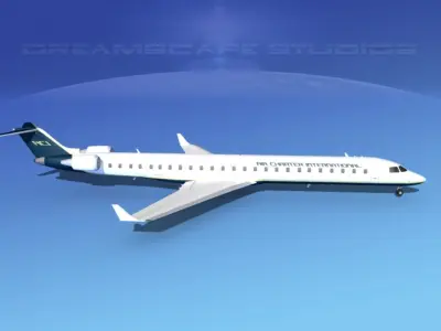 Bombardier CRJ1000 Air Charter Intl 3D model