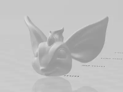 Punk Rat Head 3D model