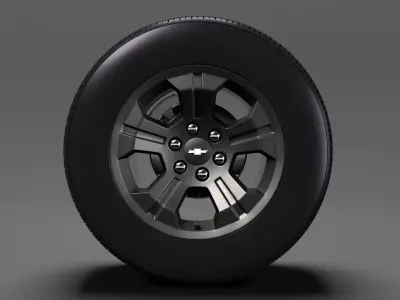 Chevrolet Silverado LT Z71 wheel 2017 3D model