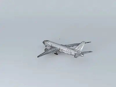 Template Boeing 777 8x HOTFIX Free 3D model