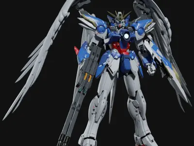 EW Wing Gundam 0 3D model