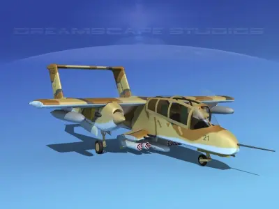 Rockwell OV-10D Bronco US Marine Corps 3D model
