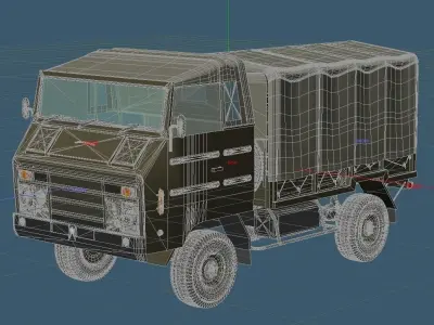 Japan Ground Self-Defense Force Type73 medium-duty trucks 3D model