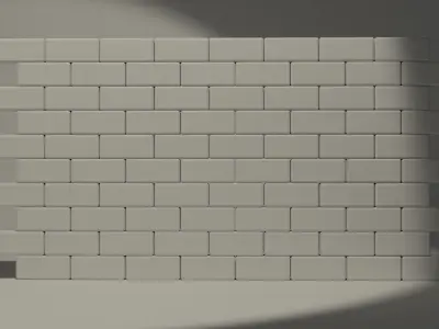Wall of Bricks Free low-poly 3D model